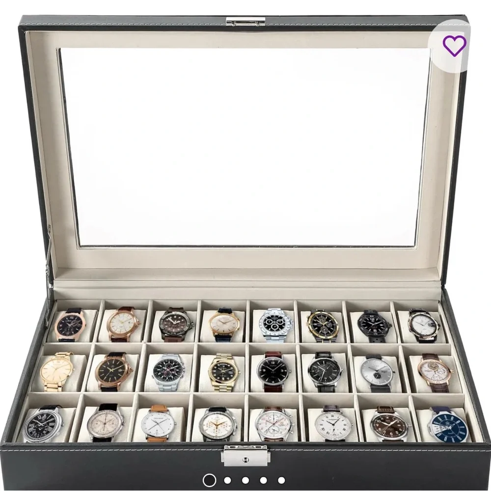 24 spot Black Watch Display Case - Picture 4 of 5